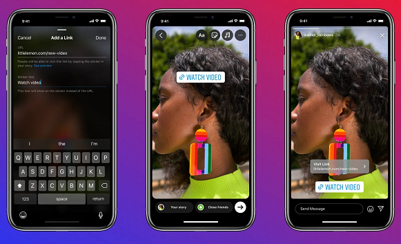 Instagram Adds Custom Text to Link Stickers, New Color Options for Your Stories Links