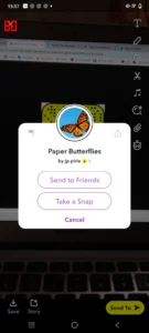 Unlock The Butterflies Lens On Snapchat