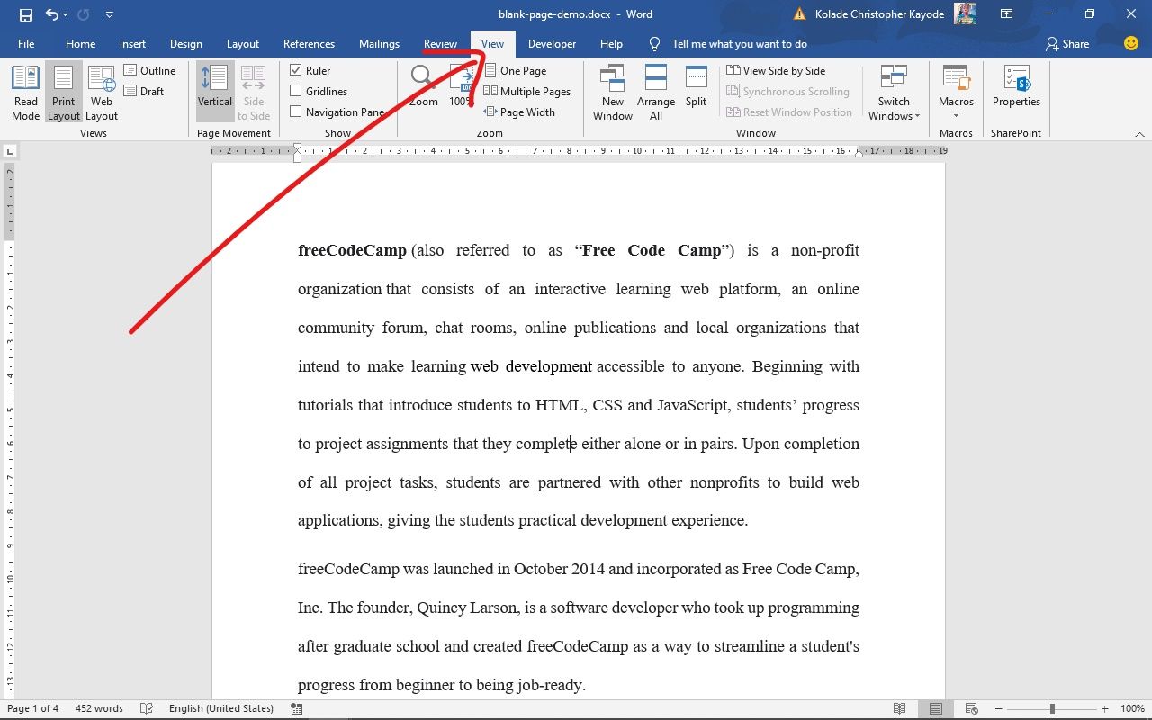 How To Delete A Page In Word