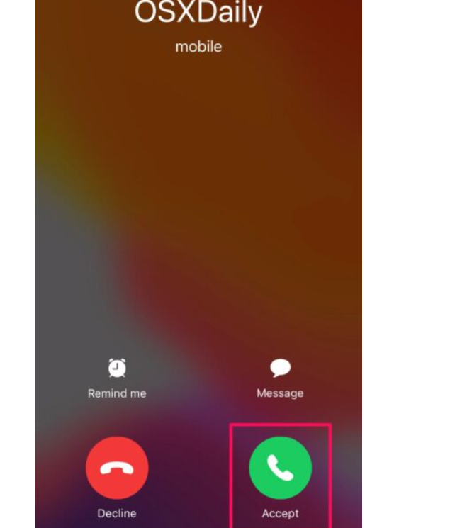 fake phone call screen