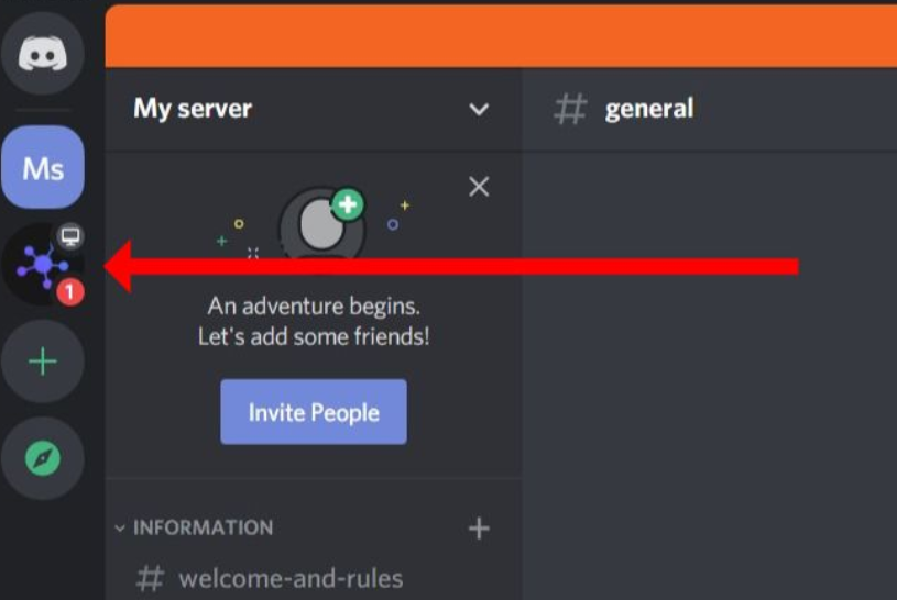 how to leave discord server