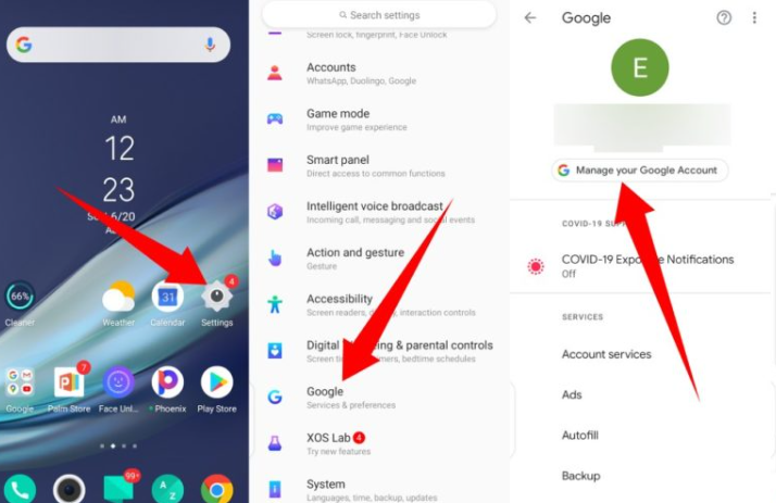 how to remove device from google account